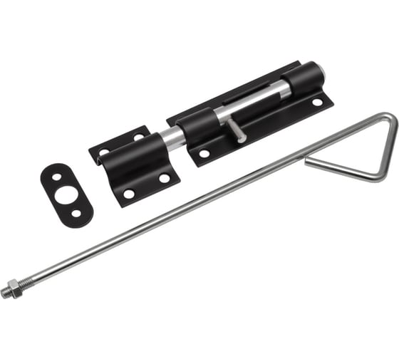 Засов гаражный DOMART ЗГ-500 (с тягой) черный 4660046017507 1