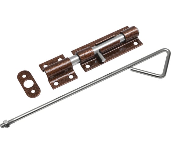 Засов гаражный DOMART ЗГ-500 (с тягой) медь антик 4660046017514 1