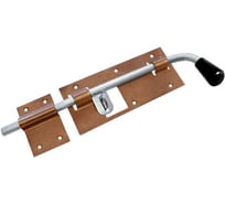 Засов гаражный DOMART с проушиной 400 мм мод.2 коричневый металлик 4620007785487