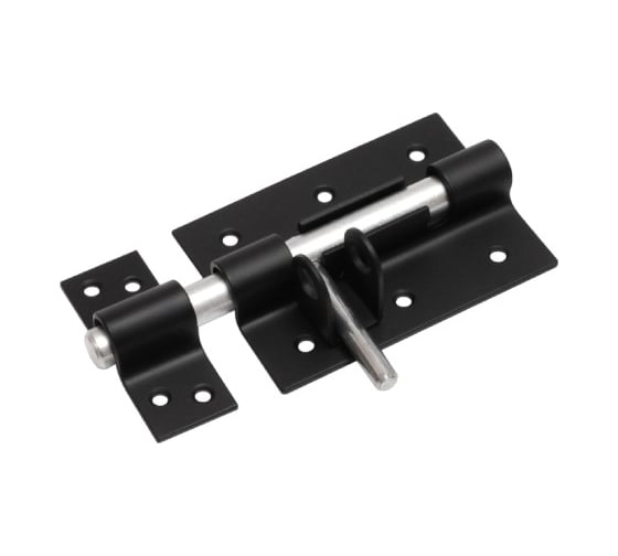 Засов дверной DOMART ЗД-100 (с проушиной) черный 4660046014513 1