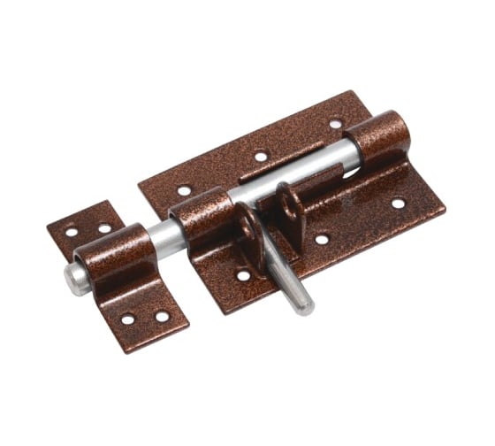 Засов дверной DOMART ЗД-100 (с проушиной) медь антик 4660046014537 1