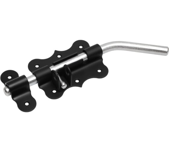 Засов гаражный DOMART фигурный ЗГФ-100 (с проушиной) черный 4660046014629 1