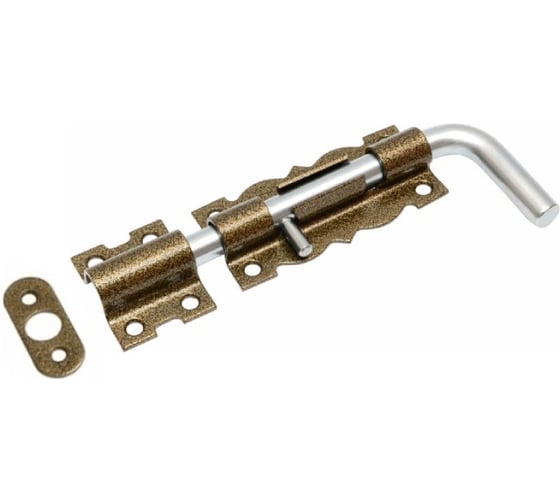 Засов гаражный DOMART фигурный ЗГФ-200 бронза антик 4620031746140 1