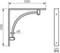 Кронштейн DOMART ARCH 150x150 белый 4660046011031 2