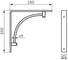 Кронштейн DOMART ARCH 250x250 белый 4660046011093 2
