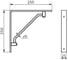 Кронштейн DOMART LINE 250x250 белый 4660046011277 2