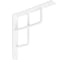 Кронштейн DOMART WINDOW 150x150 белый 4660046012113 1
