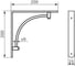 Кронштейн DOMART ARCH 200x200 хром 4660046011086 2