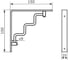 Кронштейн DOMART STEP 150x150 хром 4660046011321 2