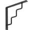 Кронштейн DOMART STEP 200x200 мод.2 черный 4660046011703 1