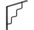 Кронштейн DOMART STEP 250x250 мод.2 черный 4660046011734 1