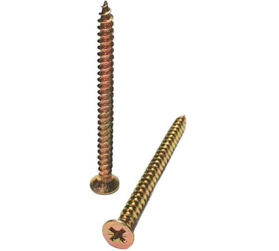 Саморез универсальный ООО "Клинский метизный завод" 6x60 желтый цинк, коробка 1 кг СУ00660Ж-1 1