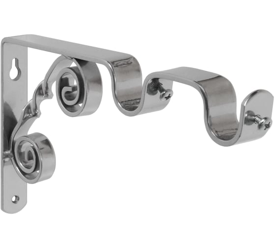 Кронштейн DOMART ВИНТАЖ мод.1 D20 двухрядный 12/19 см хром 4660046000752 1