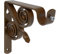 Кронштейн DOMART ВИНТАЖ мод.3 D20 однорядный 12 см коричневый металлик 4660046001032