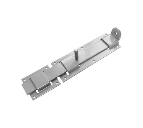 Засов с проушиной плоский DOMART ЗПП-350 серый металлик 4620007788921 1