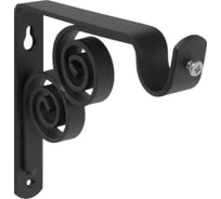 Кронштейн DOMART ВИНТАЖ мод.2 D20 однорядный 12 см черный 4660046000936