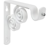 Кронштейн DOMART ВИНТАЖ мод.2 D20 однорядный 12 см белый 4660046000813