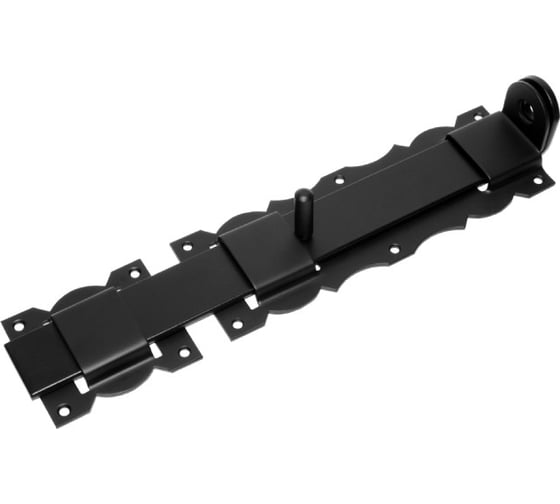 Засов с проушиной фигурный DOMART ЗПФ-350 черный 4660046014308 1