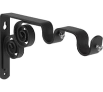 Кронштейн DOMART ВИНТАЖ мод.2 D20 двухрядный 12/19 см черный 4660046000769