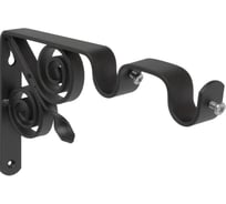 Кронштейн DOMART ВИНТАЖ мод.3 D20 двухрядный 12/19 см черный 4660046001018