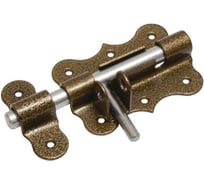 Засов дверной DOMART фигурный ЗДФ-100 (с проушиной) бронза антик 4660046014551