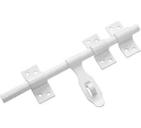 Засов универсальный DOMART ЗУ-250 с накладкой белый 4660015163099