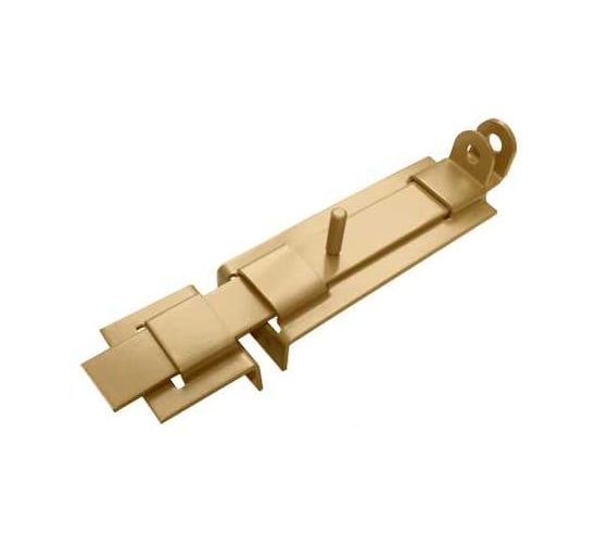 Засов с проушиной плоский DOMART ЗПП-350 мод.2 золото 4620007789034 1