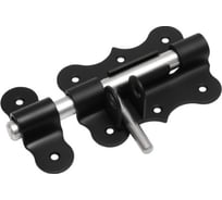 Засов дверной DOMART фигурный ЗДФ-100 (с проушиной) черный 4660046014568