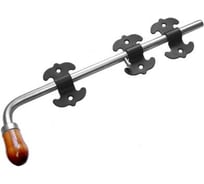 Засов универсальный DOMART фигурный ЗУФ-400 мод.2 черный 4620007785739