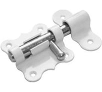 Засов дверной DOMART фигурный ЗДФ-60 белый 4660015162252