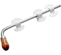 Засов универсальный DOMART фигурный ЗУФ-400 мод.2 белый 4620007785661