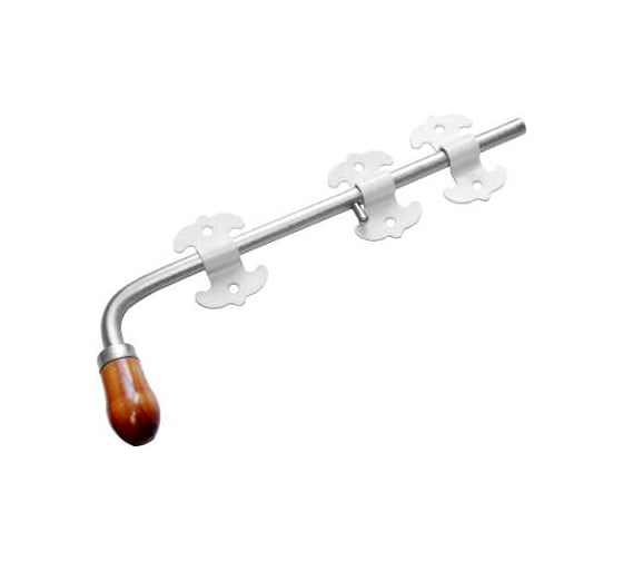 Засов универсальный DOMART фигурный ЗУФ-400 мод.2 белый 4620007785661 1