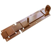 Засов с проушиной плоский DOMART ЗПП-350 коричневый металлик 4620007788891