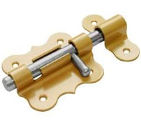 Засов дверной DOMART фигурный ЗДФ-80 золото 4660015162160