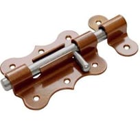 Засов дверной DOMART фигурный ЗДФ-100 коричневый металлик 4660015162405