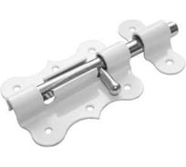 Засов дверной DOMART фигурный ЗДФ-100 белый 4660015162443