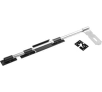 Засов DOMART ДОБРЫНЯ 450 мм мод.2 (с накладкой) черный 4660046007546