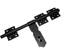 Засов DOMART ДОБРЫНЯ универсальный 450 мм (с накладкой) черный 4660015165987