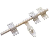 Засов универсальный DOMART ЗУ-250 с накладкой белый антик 4660015163174