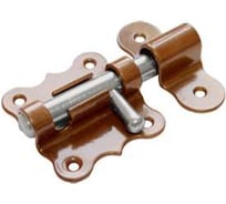 Засов дверной DOMART фигурный ЗДФ-60 коричневый металлик 4660015162313