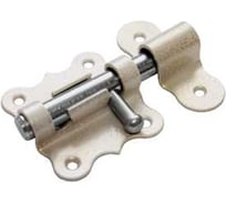 Засов дверной DOMART фигурный ЗДФ-60 белый антик 4660015162337