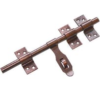 Засов универсальный DOMART ЗУ-250 с накладкой медь антик 4660015163167