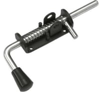 Засов пружинный DOMART (110) 220 мм ( с проушиной) черный 4660046013240