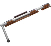 Засов DOMART ДОБРЫНЯ 450 мм коричневый металлик 4660015165116