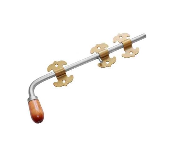 Засов универсальный DOMART фигурный ЗУФ-400 мод.2 золото 4620007785708 1