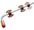 Засов универсальный DOMART фигурный ЗУФ-400 мод.2 коричневый металлик 4620007785685 1