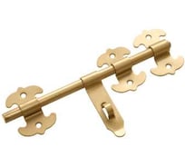 Засов универсальный DOMART фигурный ЗУФ-300 с накладкой золото 4660015163815