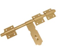 Засов DOMART ДОБРЫНЯ универсальный 450 мм (с накладкой) золото 4660015165963