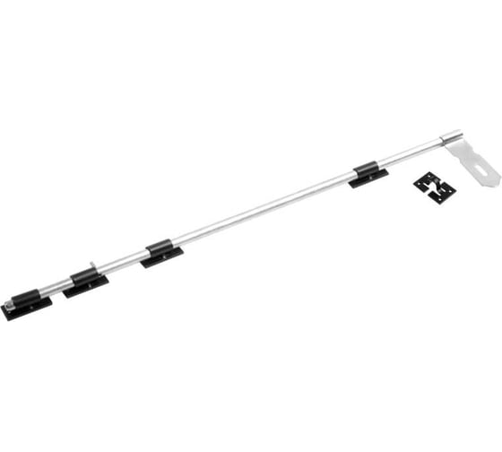 Засов DOMART ДОБРЫНЯ универсальный 1000 мм (с накладкой) черный 4660046007256 1