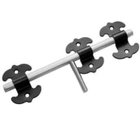 Засов универсальный DOMART фигурный ЗУФ-300 черный 4620007785630